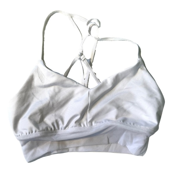 Alo Yoga Women's Lavish Bra White - Picture 1 of 7